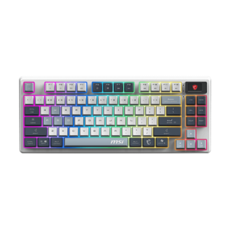 MSI FORGE GK600 TKL WIRELESS SKY | Gaming Keyboard | Wireless | Bluetooth | US | Mechanical Linear MSI FORGE GK600 TKL WIRELESS SKY | Gaming Keyboard | Wireless | Bluetooth | US | Mechanical Linear