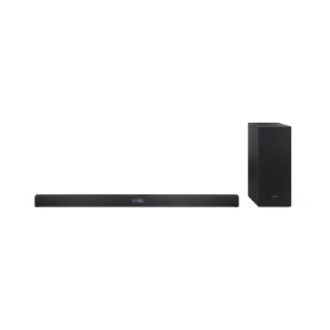 Sharp 2.1ch Ultra-slim Dolby Atmos/DTS Virtual: X Soundbar with Wireless Subwoofer | HT-SBW320 | 360 W | Bluetooth | Wireless co Sharp 2.1ch Ultra-slim Dolby Atmos/DTS Virtual: X Soundbar with Wireless Subwoofer | HT-SBW320 | 360 W | Bluetooth | Wireless co