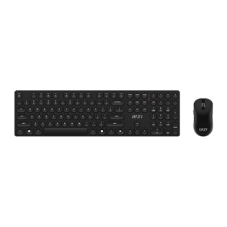 MSI | FORGE K210 | Keyboard and Mouse Set | Wireless | Mouse included | US | Scissor | Black MSI | FORGE K210 | Keyboard and Mouse Set | Wireless | Mouse included | US | Scissor | Black