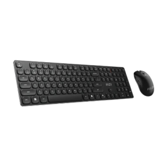 MSI | FORGE K210 | Keyboard and Mouse Set | Wireless | Mouse included | US | Scissor | Black MSI | FORGE K210 | Keyboard and Mouse Set | Wireless | Mouse included | US | Scissor | Black