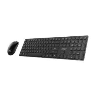 MSI | FORGE K210 | Keyboard and Mouse Set | Wireless | Mouse included | US | Scissor | Black MSI | FORGE K210 | Keyboard and Mouse Set | Wireless | Mouse included | US | Scissor | Black