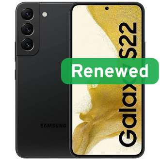 Samsung Renewed Grade Factory-sealed | Galaxy S22 | Black | 6.1 Samsung Renewed Grade Factory-sealed | Galaxy S22 | Black | 6.1