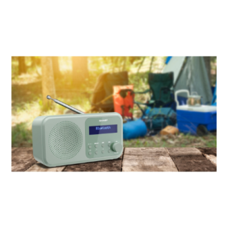 Sharp DR-P420(GN) Tokyo Portable Digital Radio, FM/DAB/DAB+, Bluetooth 5.0, USB or Battery Powered, Aquamarine Green | Sharp Sharp DR-P420(GN) Tokyo Portable Digital Radio, FM/DAB/DAB+, Bluetooth 5.0, USB or Battery Powered, Aquamarine Green | Sharp