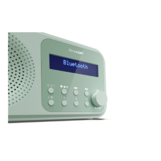 Sharp DR-P420(GN) Tokyo Portable Digital Radio, FM/DAB/DAB+, Bluetooth 5.0, USB or Battery Powered, Aquamarine Green | Sharp Sharp DR-P420(GN) Tokyo Portable Digital Radio, FM/DAB/DAB+, Bluetooth 5.0, USB or Battery Powered, Aquamarine Green | Sharp