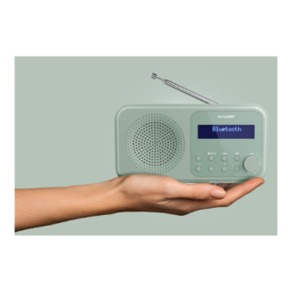 Sharp DR-P420(GN) Tokyo Portable Digital Radio, FM/DAB/DAB+, Bluetooth 5.0, USB or Battery Powered, Aquamarine Green | Sharp Sharp DR-P420(GN) Tokyo Portable Digital Radio, FM/DAB/DAB+, Bluetooth 5.0, USB or Battery Powered, Aquamarine Green | Sharp