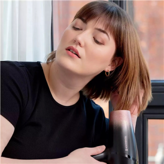 Remington Hair Dryer | D5305 Rose Shimmer | 2200 W | Number of temperature settings 3 | Ionic function | Diffuser nozzle | Black Remington Hair Dryer | D5305 Rose Shimmer | 2200 W | Number of temperature settings 3 | Ionic function | Diffuser nozzle | Black