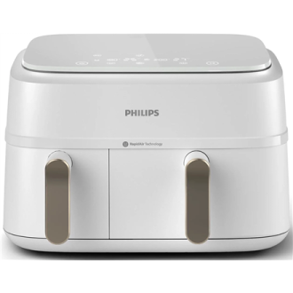 Philips Double basket Airfryer | NA353/10 3000 series | Power 2750 W | Capacity 9 L | Rapid Air Plus | White Philips Double basket Airfryer | NA353/10 3000 series | Power 2750 W | Capacity 9 L | Rapid Air Plus | White