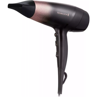 Remington Hair Dryer | D5305 Rose Shimmer | 2200 W | Number of temperature settings 3 | Ionic function | Diffuser nozzle | Black Remington Hair Dryer | D5305 Rose Shimmer | 2200 W | Number of temperature settings 3 | Ionic function | Diffuser nozzle | Black