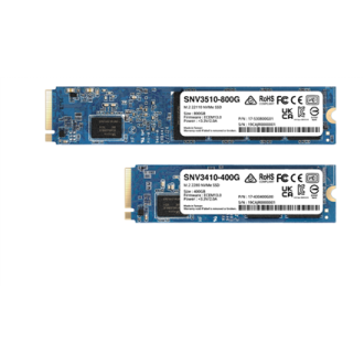 Synology | SSD | SNV3410-400G | 400 GB | SSD form factor M.2 2280 | Solid-state drive interface M.2 NVME | Read speed 3000 MB/s Synology | SSD | SNV3410-400G | 400 GB | SSD form factor M.2 2280 | Solid-state drive interface M.2 NVME | Read speed 3000 MB/s