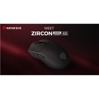 Genesis ZIRCON 500 G2 | Gaming Mouse | Wireless/Wired | 2.4 GHz, Bluetooth, USB | Black Genesis ZIRCON 500 G2 | Gaming Mouse | Wireless/Wired | 2.4 GHz, Bluetooth, USB | Black