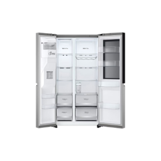 LG Refrigerator | GSGV81PYLL | Energy efficiency class E | Free standing | Side by side | Height 179 cm | Fridge net capacity 41 LG Refrigerator | GSGV81PYLL | Energy efficiency class E | Free standing | Side by side | Height 179 cm | Fridge net capacity 41