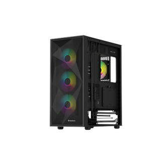 Genesis Gaming PC Case | Diaxid 605 ARGB | Midi Tower | Black Genesis Gaming PC Case | Diaxid 605 ARGB | Midi Tower | Black