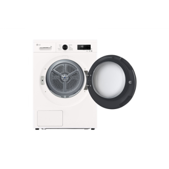 LG Dryer Machine | RHX1009NWB | Energy efficiency class C | Front loading | 9 kg | LED | Heat pump | Depth 66 cm | Wi-Fi | White LG Dryer Machine | RHX1009NWB | Energy efficiency class C | Front loading | 9 kg | LED | Heat pump | Depth 66 cm | Wi-Fi | White