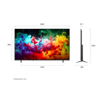 LG QNED 4K AI Mini LED TV | 75QNED70B3A | 75 | Smart TV | webOS | UHD | Black LG QNED 4K AI Mini LED TV | 75QNED70B3A | 75 | Smart TV | webOS | UHD | Black