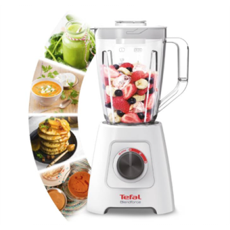 TEFAL | Blender | Blendforce II | Tabletop | 600 W | Jar material Plastic | Jar capacity 2 L | Ice crushing | White TEFAL | Blender | Blendforce II | Tabletop | 600 W | Jar material Plastic | Jar capacity 2 L | Ice crushing | White