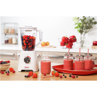 TEFAL | Blender | Blendforce II | Tabletop | 600 W | Jar material Plastic | Jar capacity 2 L | Ice crushing | White TEFAL | Blender | Blendforce II | Tabletop | 600 W | Jar material Plastic | Jar capacity 2 L | Ice crushing | White