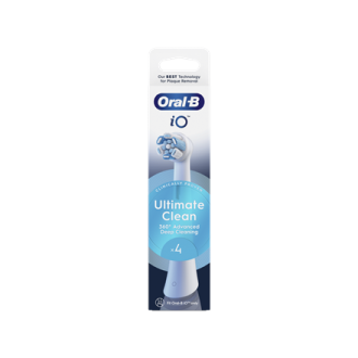 Oral-B | Replaceable toothbrush heads | iO UltimateClean | Heads | For adults | Number of brush heads included 4 | White Oral-B | Replaceable toothbrush heads | iO UltimateClean | Heads | For adults | Number of brush heads included 4 | White