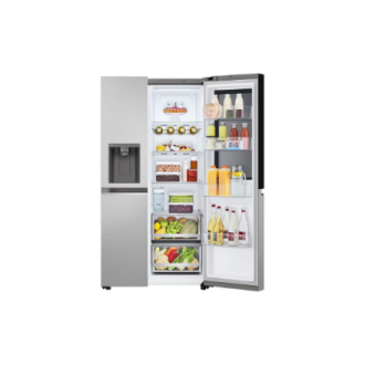 LG Refrigerator | GSGV81PYLL | Energy efficiency class E | Free standing | Side by side | Height 179 cm | Fridge net capacity 41 LG Refrigerator | GSGV81PYLL | Energy efficiency class E | Free standing | Side by side | Height 179 cm | Fridge net capacity 41