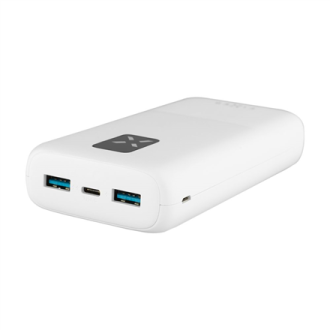 Fixed Power bank Zen 20 with LCD display and PD 20W output | FIXZEN-20-WH | 20000 mAh | White Fixed Power bank Zen 20 with LCD display and PD 20W output | FIXZEN-20-WH | 20000 mAh | White