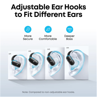 Anker Soundcore | Open-Ear Headphones, Comfortable Fit, Clear Sound, Lidless Case | V40i Anker Soundcore | Open-Ear Headphones, Comfortable Fit, Clear Sound, Lidless Case | V40i