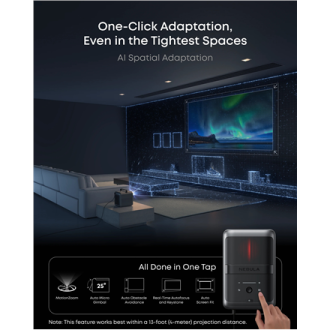 Anker Nebula | Laser Projector | 4K UHD (3840 x 2160) | 3500 ANSI lumens | Black/Gray Anker Nebula | Laser Projector | 4K UHD (3840 x 2160) | 3500 ANSI lumens | Black/Gray