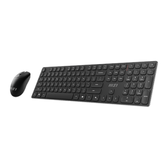 MSI | FORGE K210 | Keyboard and Mouse Set | Wireless | Mouse included | US | Scissor | Black MSI | FORGE K210 | Keyboard and Mouse Set | Wireless | Mouse included | US | Scissor | Black