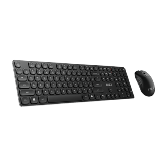 MSI | FORGE K210 | Keyboard and Mouse Set | Wireless | Mouse included | US | Scissor | Black MSI | FORGE K210 | Keyboard and Mouse Set | Wireless | Mouse included | US | Scissor | Black