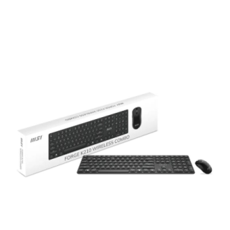 MSI | FORGE K210 | Keyboard and Mouse Set | Wireless | Mouse included | US | Scissor | Black MSI | FORGE K210 | Keyboard and Mouse Set | Wireless | Mouse included | US | Scissor | Black