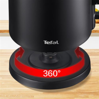 TEFAL | KO1408E0 Thermo Protect | Kettle | Electric | 1500 W | 1.5 L | Stainless steel/Plastic | 360 rotational base | Black TEFAL | KO1408E0 Thermo Protect | Kettle | Electric | 1500 W | 1.5 L | Stainless steel/Plastic | 360 rotational base | Black
