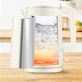 TEFAL | Kettle | Thermo Protect KO140AE0 | Electric | 1500 W | 1.5 L | Stainless steel | 360 rotational base | Beige TEFAL | Kettle | Thermo Protect KO140AE0 | Electric | 1500 W | 1.5 L | Stainless steel | 360 rotational base | Beige