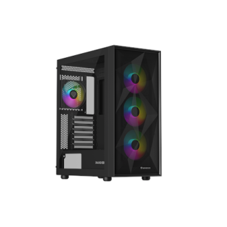 Genesis Gaming PC Case | Diaxid 605 ARGB | Midi Tower | Black Genesis Gaming PC Case | Diaxid 605 ARGB | Midi Tower | Black