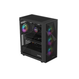 Genesis Gaming PC Case | Diaxid 605 ARGB | Midi Tower | Black Genesis Gaming PC Case | Diaxid 605 ARGB | Midi Tower | Black