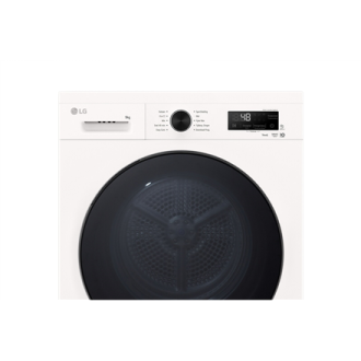 LG Dryer Machine | RHX1009NWB | Energy efficiency class C | Front loading | 9 kg | LED | Heat pump | Depth 66 cm | Wi-Fi | White LG Dryer Machine | RHX1009NWB | Energy efficiency class C | Front loading | 9 kg | LED | Heat pump | Depth 66 cm | Wi-Fi | White