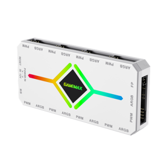 Gamemax | V4.0 ARGB PWM HUB WT | Hub for Gaming Chassis Gamemax | V4.0 ARGB PWM HUB WT | Hub for Gaming Chassis