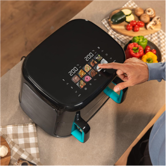 Cecotec Double hot air fryer | Cecofry&Grill Smokin'Prime 11000 | Power 2800 W | Capacity 11 L | Black Cecotec Double hot air fryer | Cecofry&Grill Smokin'Prime 11000 | Power 2800 W | Capacity 11 L | Black