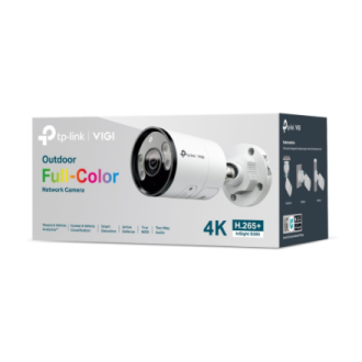 TP-LINK InSight S385 | VIGI Outdoor Full-Color Network Camera | Bullet | 8 MP | 2.8mm | H.265+ | MicroSD, up to 512 GB