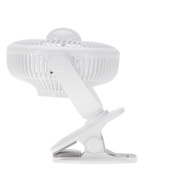 Adler Rechargeable fan with clip | AD 7335 | Table Fan | 6 W | Diameter 12.7 cm | Number of speeds 3 | Oscillation | White Adler Rechargeable fan with clip | AD 7335 | Table Fan | 6 W | Diameter 12.7 cm | Number of speeds 3 | Oscillation | White
