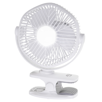 Adler Rechargeable fan with clip | AD 7335 | Table Fan | 6 W | Diameter 12.7 cm | Number of speeds 3 | Oscillation | White Adler Rechargeable fan with clip | AD 7335 | Table Fan | 6 W | Diameter 12.7 cm | Number of speeds 3 | Oscillation | White