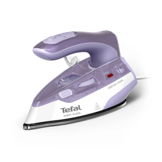 TEFAL First Class DB1612E0 | Steam Travel Iron | 1000 W | Continuous steam 10 g/min | Steam boost performance 45 g/min | White/P TEFAL First Class DB1612E0 | Steam Travel Iron | 1000 W | Continuous steam 10 g/min | Steam boost performance 45 g/min | White/P