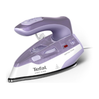 TEFAL First Class DB1612E0 | Steam Travel Iron | 1000 W | Continuous steam 10 g/min | Steam boost performance 45 g/min | White/P TEFAL First Class DB1612E0 | Steam Travel Iron | 1000 W | Continuous steam 10 g/min | Steam boost performance 45 g/min | White/P