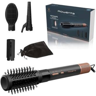 Rowenta Hair brush | Air Shape UB9820E0 | Ion conditioning | Number of heating levels 3 | 1300 W | Black