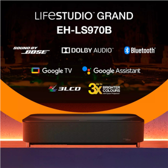 Epson EH-LS970B | 4000 ANSI lumens | 4K UHD (3840 x 2160) | Black | Wi-Fi Epson EH-LS970B | 4000 ANSI lumens | 4K UHD (3840 x 2160) | Black | Wi-Fi