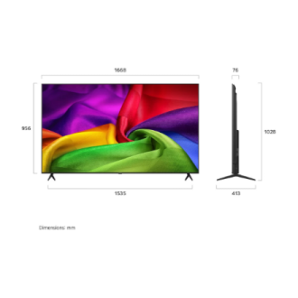 LG NANO 4K AI TV | 75NU800B3LA | 75 | Smart TV | webOS | UHD | Black LG NANO 4K AI TV | 75NU800B3LA | 75 | Smart TV | webOS | UHD | Black