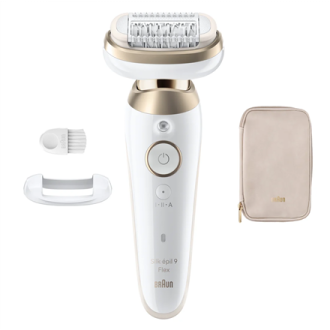 Braun Epilator | Silk- pil 9 Flex SES9-011 3D | Operating time (max) 50 min | Number of power levels 2 | Wet & Dry | White/Gold Braun Epilator | Silk- pil 9 Flex SES9-011 3D | Operating time (max) 50 min | Number of power levels 2 | Wet & Dry | White/Gold