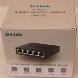 SALE OUT. D-Link DGS-105GL/E 5-Port Gigabit Ethernet Switch | SALE OUT. Ethernet Switch | DGS-105/E | Unmanaged | Desktop | Giga SALE OUT. D-Link DGS-105GL/E 5-Port Gigabit Ethernet Switch | SALE OUT. Ethernet Switch | DGS-105/E | Unmanaged | Desktop | Giga