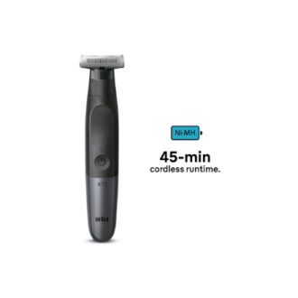 Braun Face and Body Hair trimmer | XT5300 Series XT5 | Cordless | Wet & Dry | Number of length steps 6 | Black/Silver Braun Face and Body Hair trimmer | XT5300 Series XT5 | Cordless | Wet & Dry | Number of length steps 6 | Black/Silver