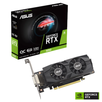 Asus GeForce RTX 3050 LP BRK OC Edition 6GB GDDR6 | NVIDIA | 6 GB | GeForce RTX 3050 | GDDR6 | DVI-D ports quantity 1 | HDMI por Asus GeForce RTX 3050 LP BRK OC Edition 6GB GDDR6 | NVIDIA | 6 GB | GeForce RTX 3050 | GDDR6 | DVI-D ports quantity 1 | HDMI por