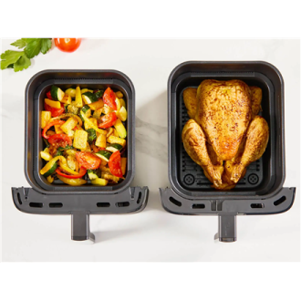 TEFAL Double Basket Airfryer | EY7528E0 Easy Fry Crispy Stack | Power 2700 W | Capacity 6 L + 4 L | Black TEFAL Double Basket Airfryer | EY7528E0 Easy Fry Crispy Stack | Power 2700 W | Capacity 6 L + 4 L | Black