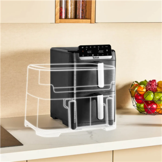 TEFAL Double Basket Airfryer | EY7528E0 Easy Fry Crispy Stack | Power 2700 W | Capacity 6 L + 4 L | Black TEFAL Double Basket Airfryer | EY7528E0 Easy Fry Crispy Stack | Power 2700 W | Capacity 6 L + 4 L | Black