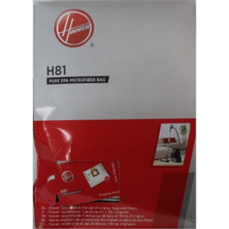 SALE OUT. | Hoover Pure Epa microfiber Vacuum cleaner bags | H81, | White | DAMAGED PACKAGING SALE OUT. | Hoover Pure Epa microfiber Vacuum cleaner bags | H81, | White | DAMAGED PACKAGING